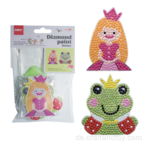 Diamantmalerei Aufkleber Prinzessin und Frosch